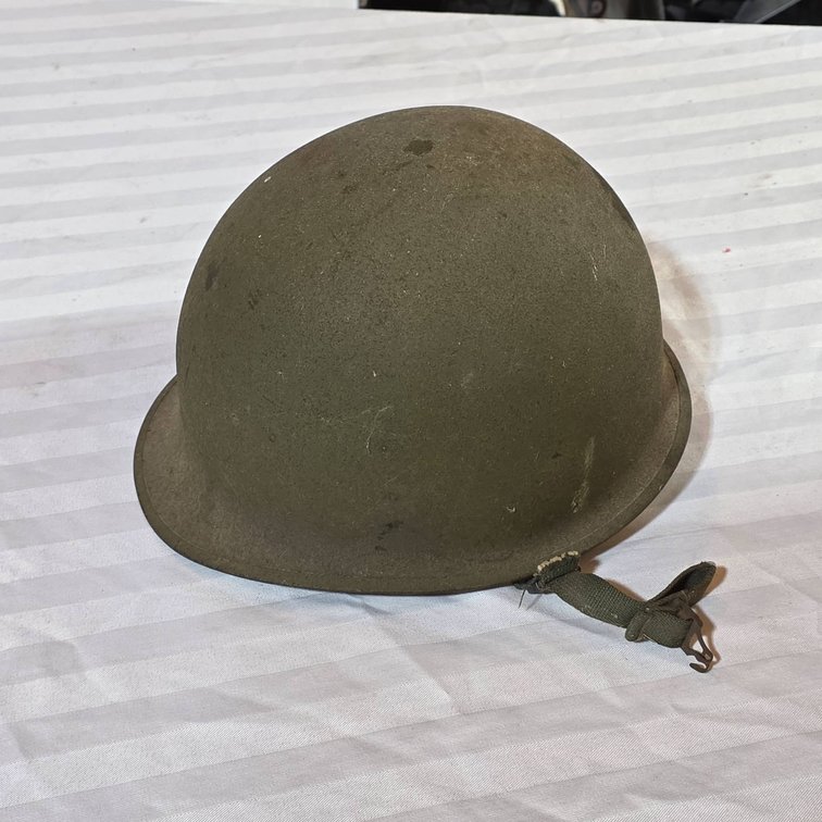 US Military Helmet Featuring Olive Drab Finish with Interior Liner