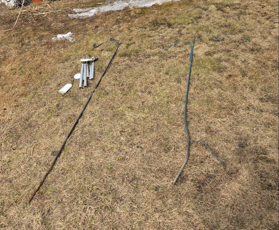 Outdoor Metal Shepherd Hooks and Wind Chimes