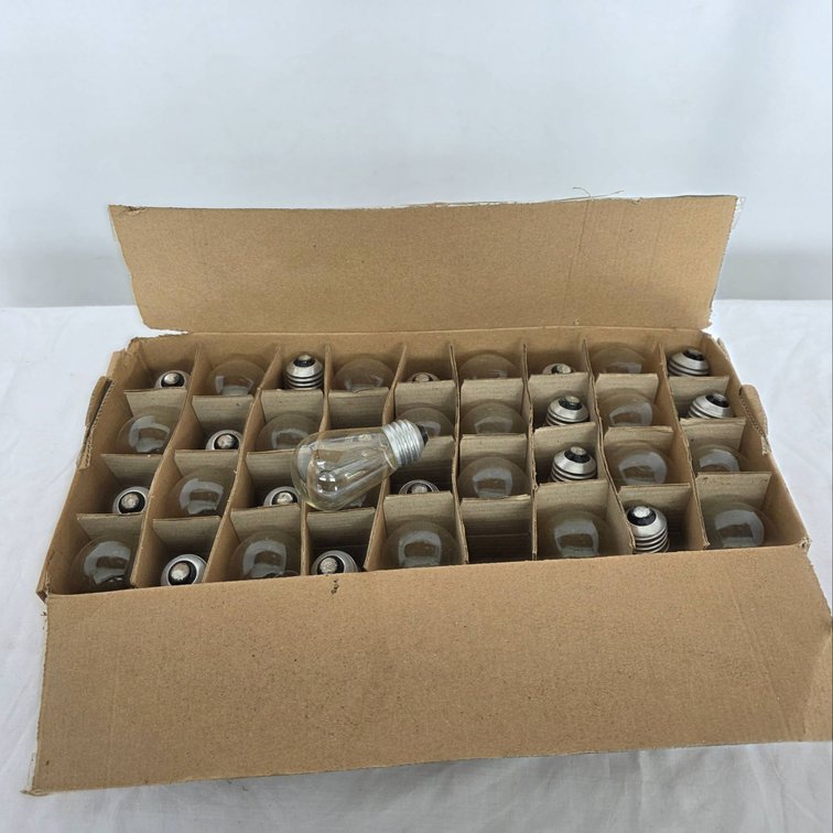 Feit Electric Clear 11S14 Replacement Bulbs, Full Box of 36
