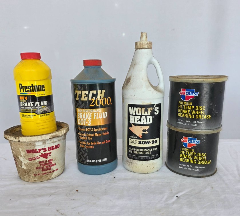 Automotive Fluids and Greases, Including Brake Fluids and Bearing Grease