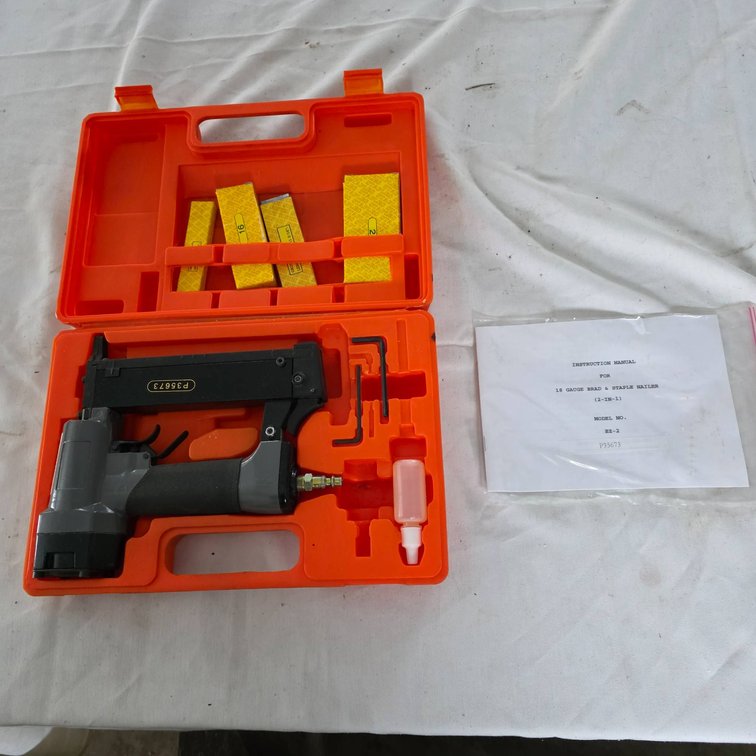 18-Gauge 2-in-1 Brad and Staple Nailer with Accessories and Case
