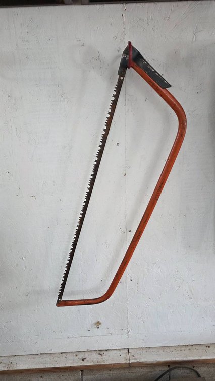 39″ Bow Saw with Curved Metal Frame and Blade