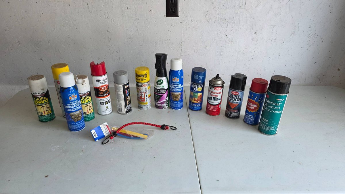 Aerosol Cans, Including Paints and Automotive Maintenance