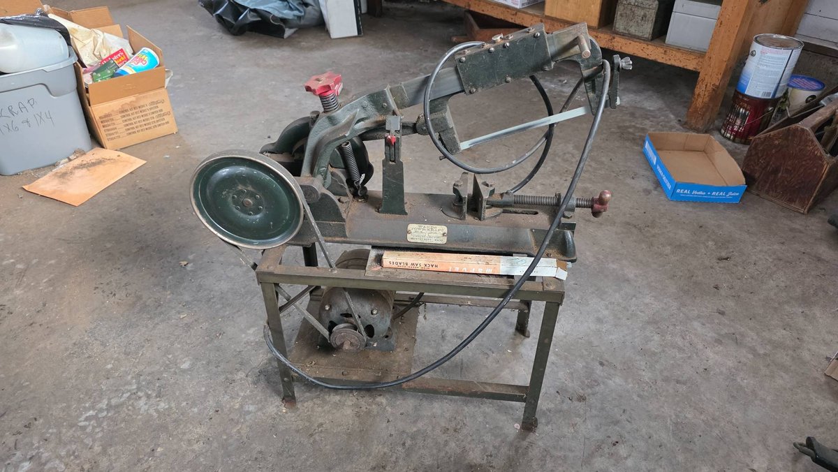 Wards Powr-Kraft Metal Band Saw by Montgomery Ward