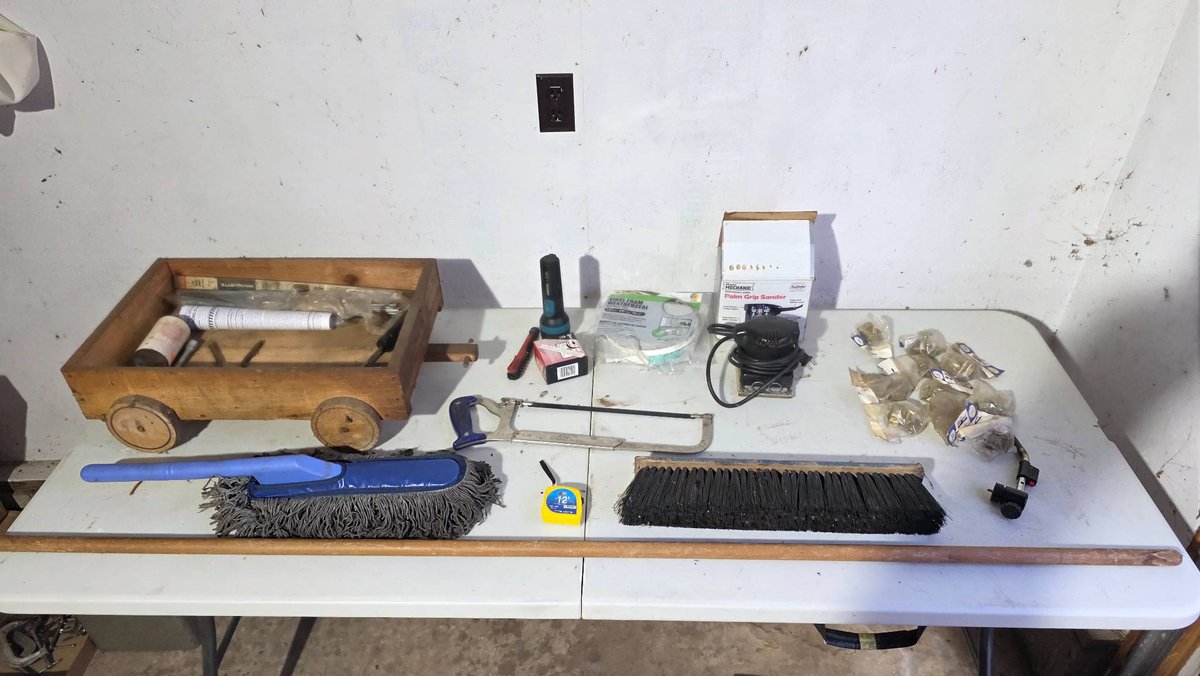 Tools and Supplies, Including Craftsman Hacksaw