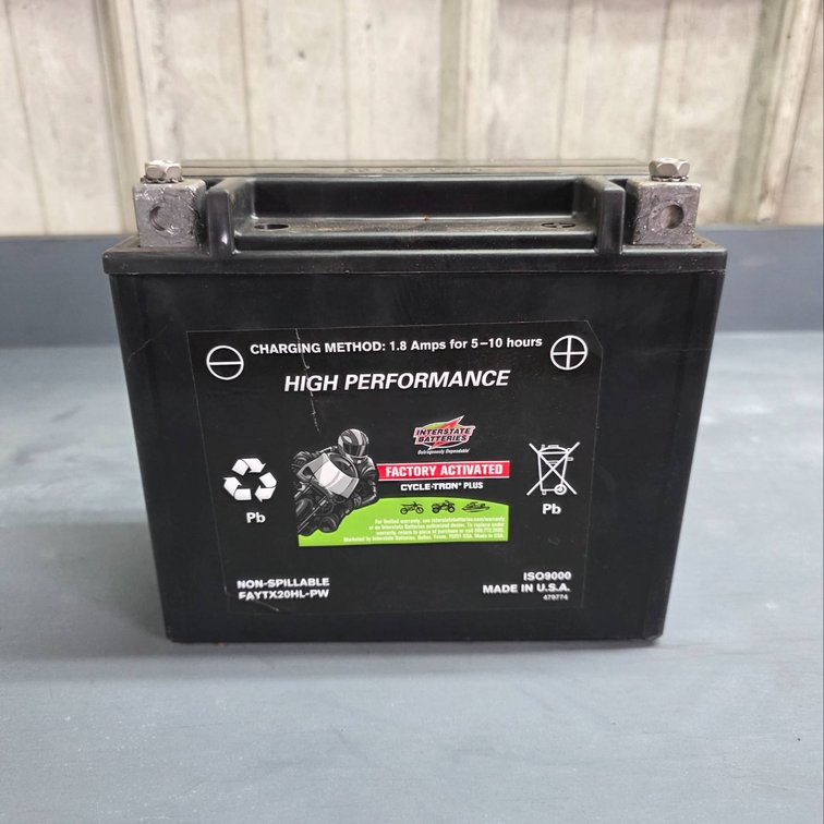 Interstate Cycler-Tron Motorcycle Battery FAYTX20HL-PW