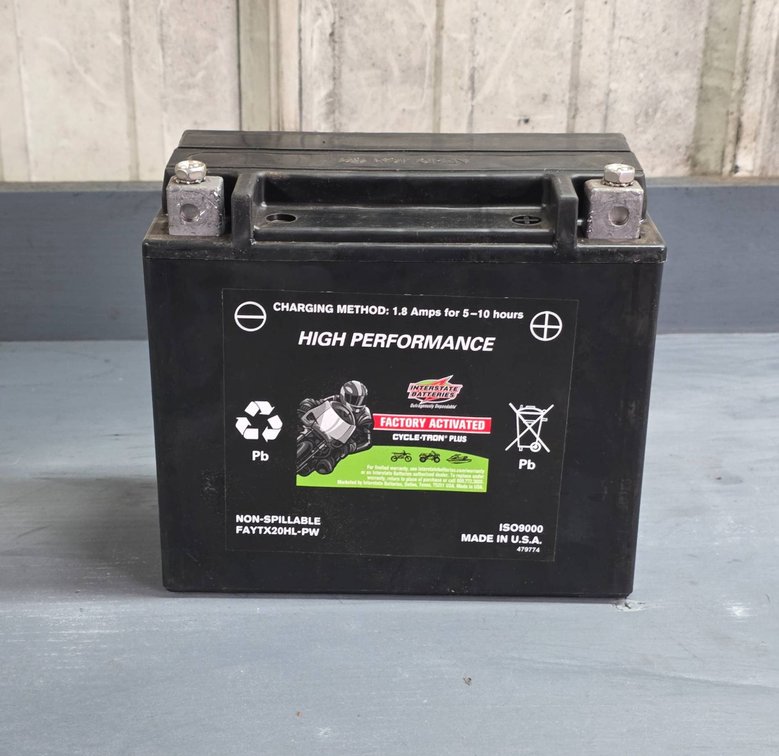 High-Performance Interstate Powersports Battery Model FAYTX20HL-PW
