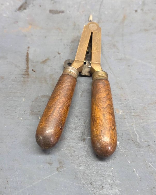 Brass Fishing Jig Maker with Wooden Handles