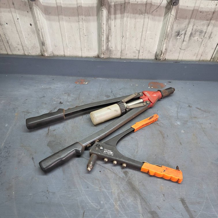 (2) Hand Rivet Tools by Arrow Fastener Co. and ATD Tools