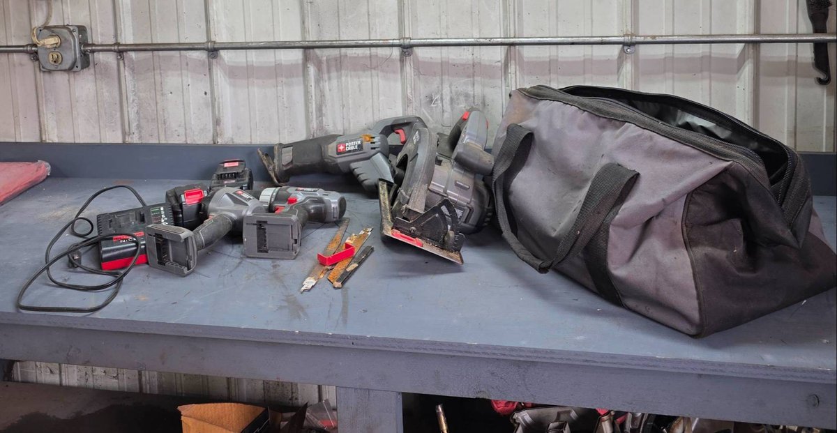 Porter-Cable Power Tool Bundle with Batteries, Charger, and Bag
