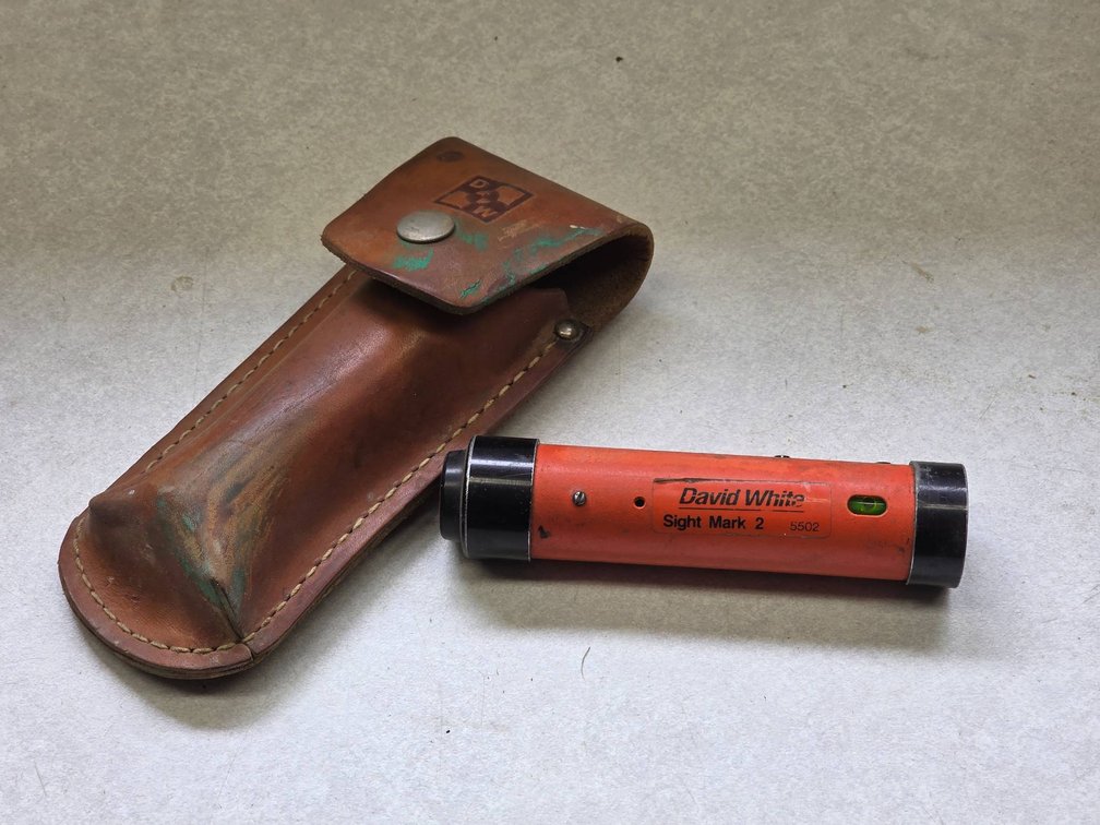 David White Sitemark 2 Model 5502 with Original Leather Case