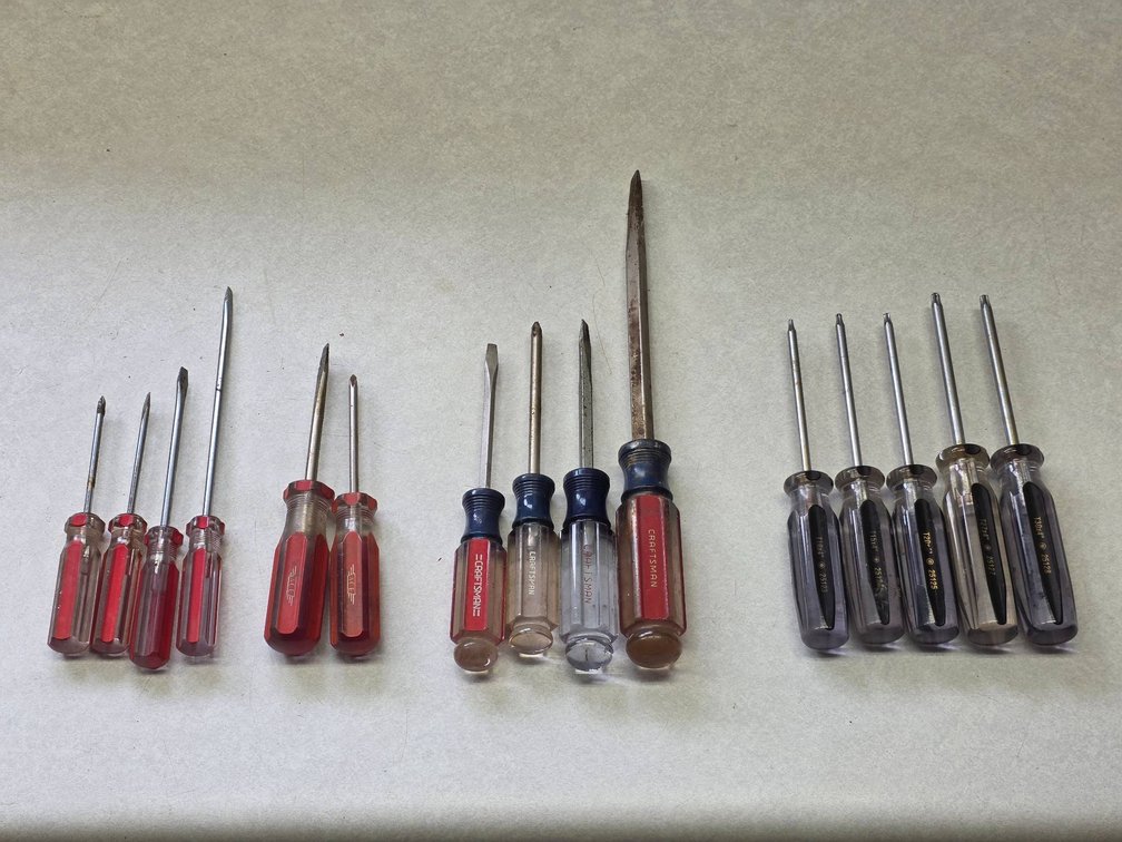 Screwdrivers, Including Craftsman, Ace, and Ace Pro Series