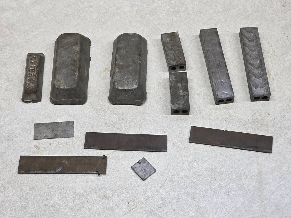 Metal Weights, Including Lead Ingots and Machined Metal Bars