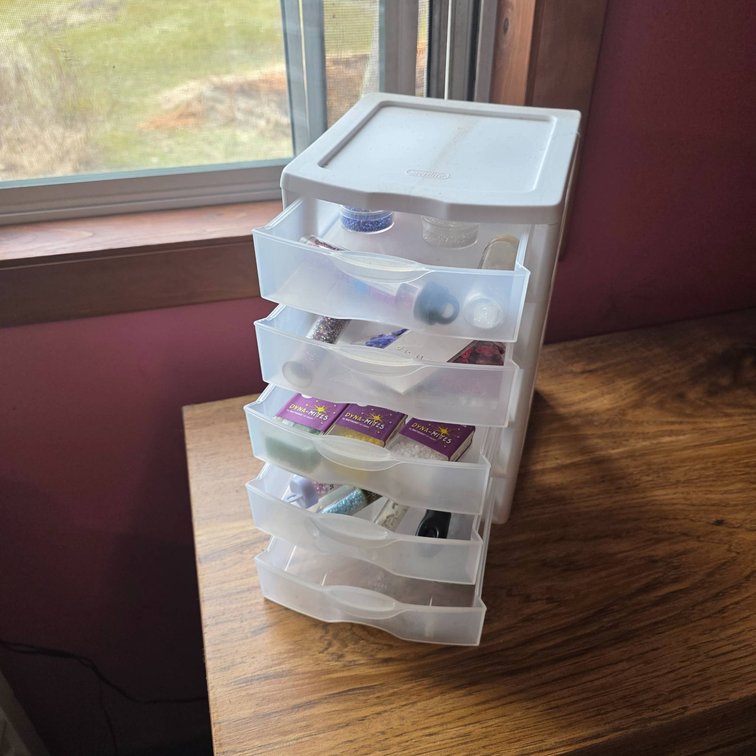 Plastic 5-Drawer Storage Organizer