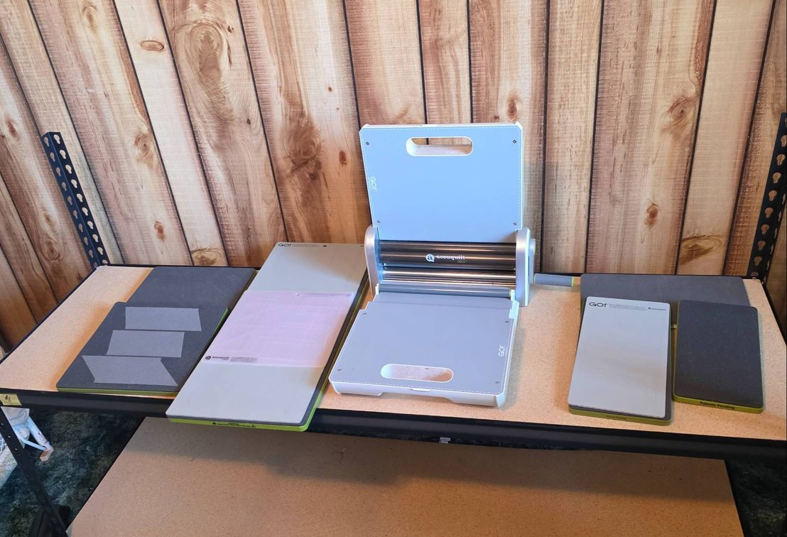 AccuQuilt GO! Fabric Cutter with Accessories and Cutting Dies