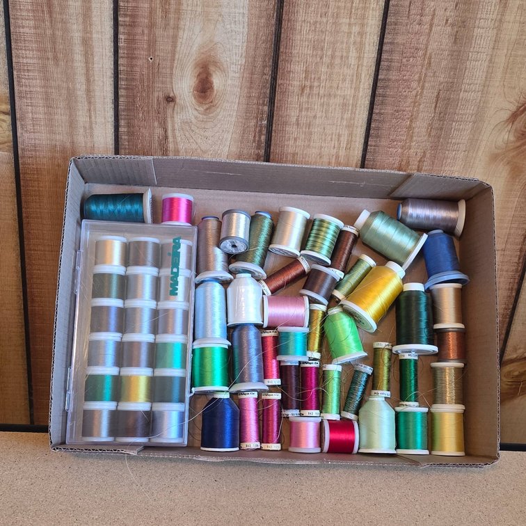 New and Partial Rolls of Embroidery and Sewing Threads