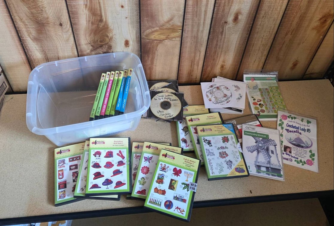 Embroidery Design CDs and Sewing Patterns