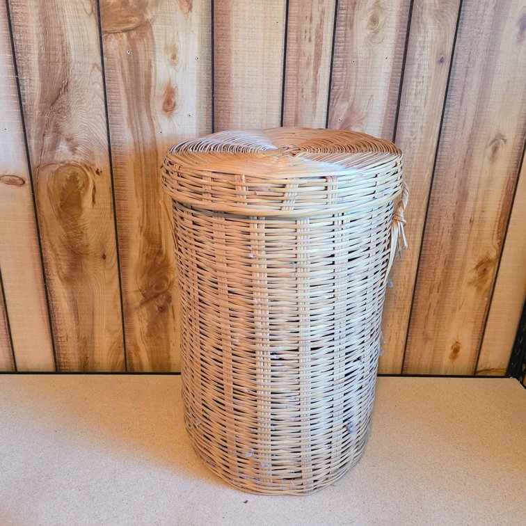 Woven Basket With Lid
