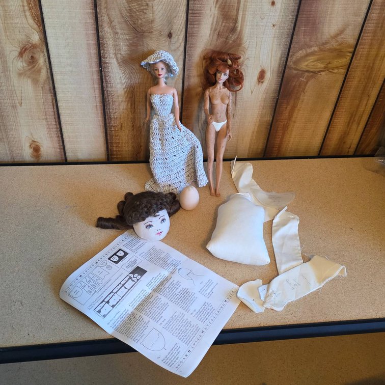 Mattel Barbie Dolls and Doll-Making Components