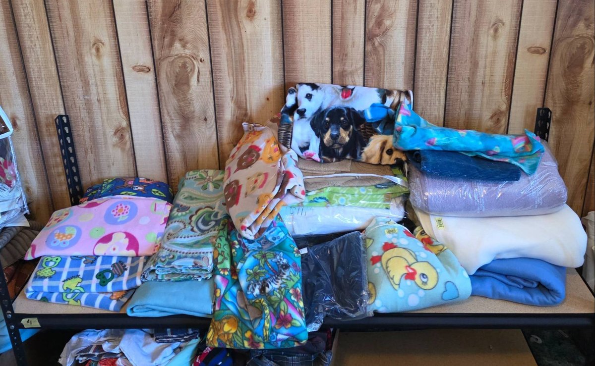 Fleece and Fabric Cuttings with Various Patterns