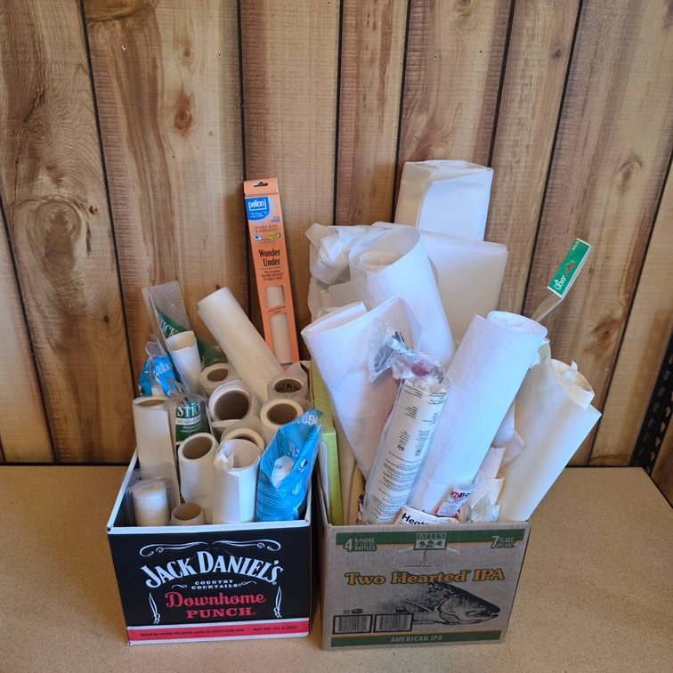 Various Pellon Fusible Webs, Fleece, and Craft Materials