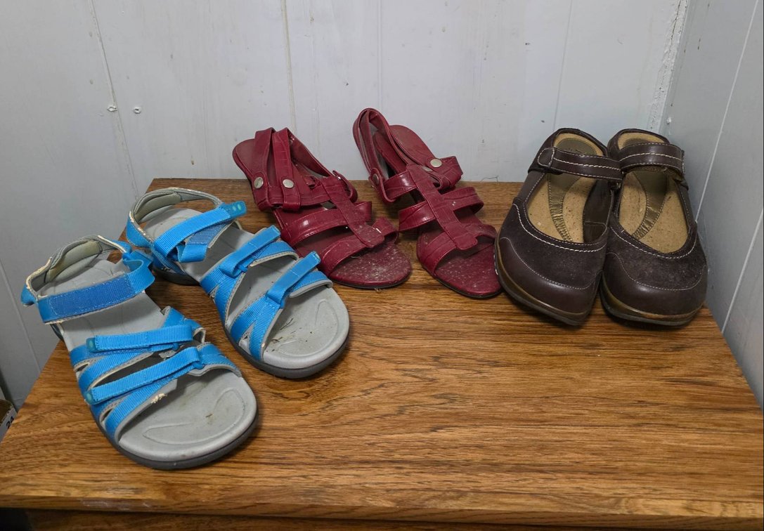 3 Pairs of Women’s Shoes – Rialto, Unbranded Red Heels, L.L. Bean