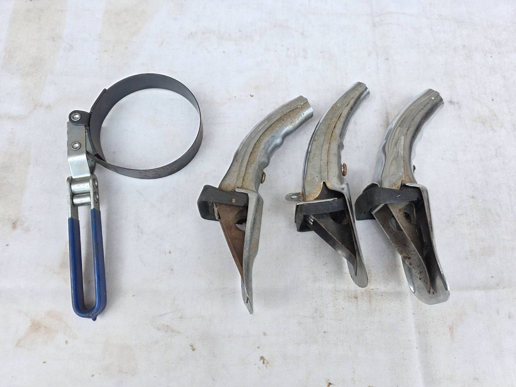 4pc Oil Spout and Filter Wrench Lot