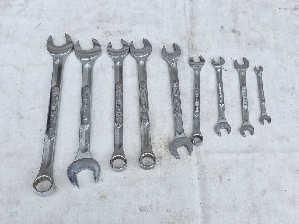9pc Thorsen Combination Wrench Lot (1/4″ to 3/4″)