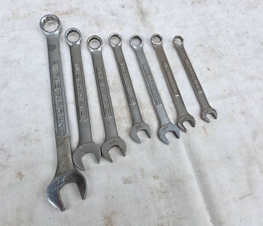 7pc Craftsman Wrench Set, 3/8″ to 13/16″
