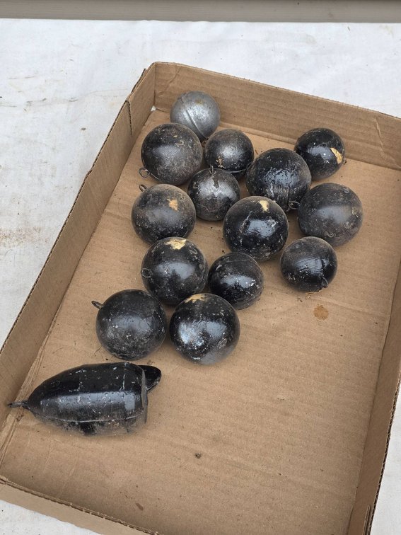 15pc Lake Superior Fishing Downrigger Weights