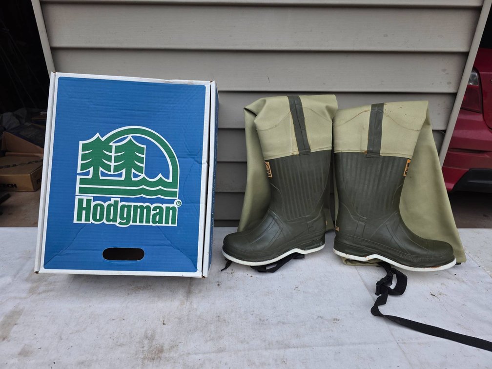 Hodgman Size 8 Wadewell Hip Boots in Original Box