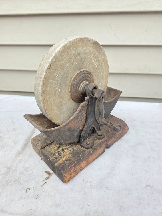 Primitive Grinding/Sharpening Stone with 8″ Wheel
