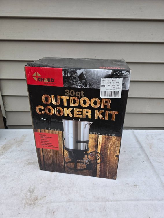NIB Chard 30 qt Outdoor Cooker Kit