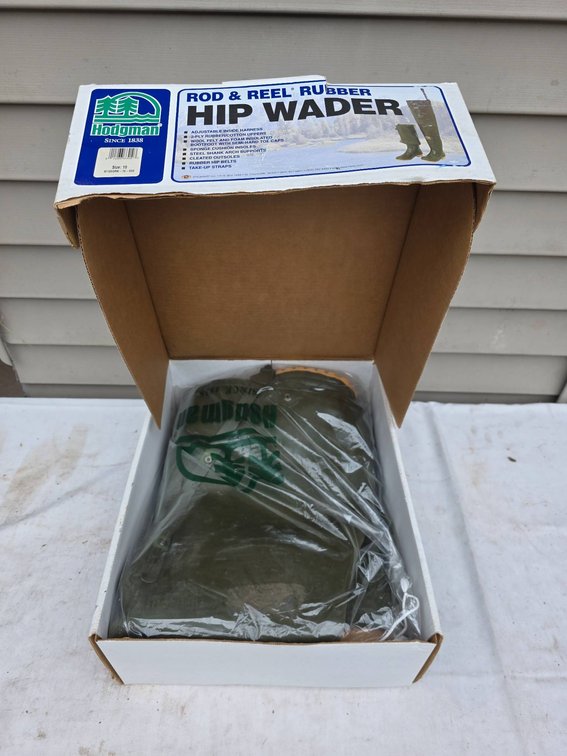 Nib Hodgman Rod and Reel Hip Waders, Size 10