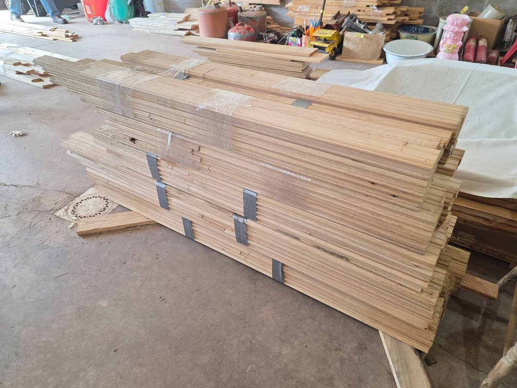 Oak Tongue-and-Groove Hardwood Flooring Value Lot, Longest Approx. 67"
