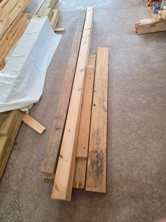 Wood Boards Including 2x4x8 Boards with Four New Boards