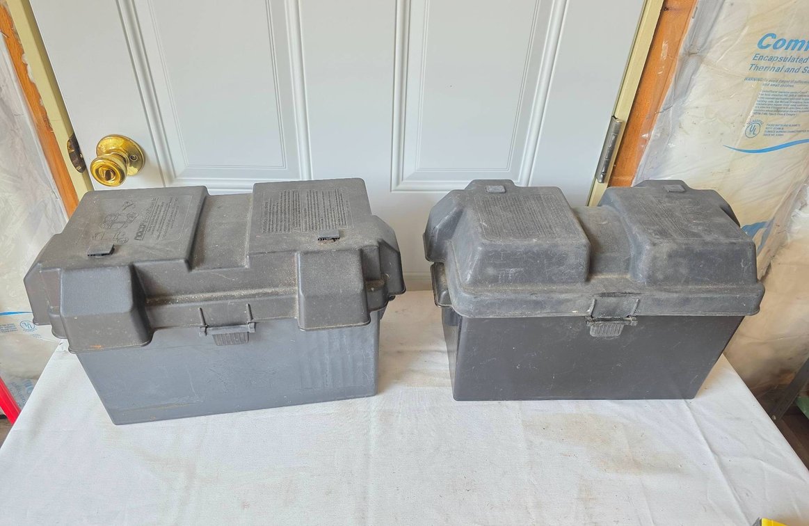 2-Piece Noco Snap-Top Marine Battery Box Lot