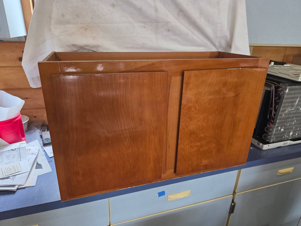 Solid Wood Garage Cabinet with Dual Swing Doors