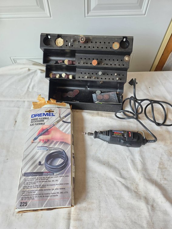 Dremel MultiPro Rotary Tool with Variable Speed, Attachments, and Flexible Shaft