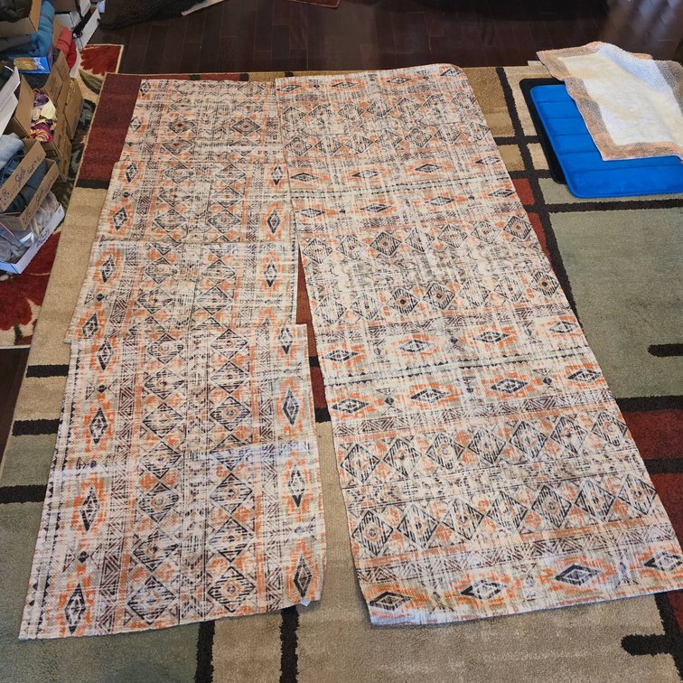 Pair of Runner Rugs with Geometric Pattern