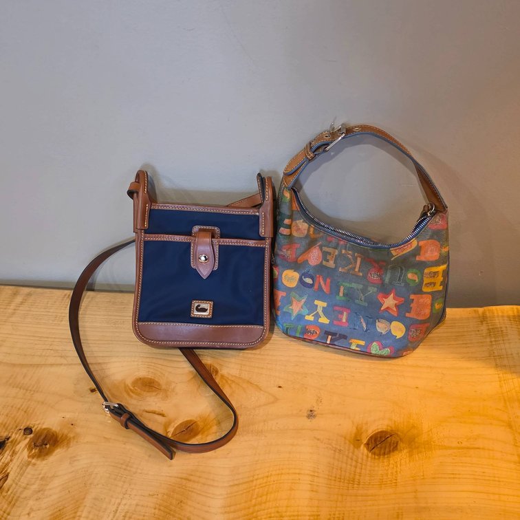 2 Dooney & Bourke Handbags: Crossbody Bag and Shoulder Bag