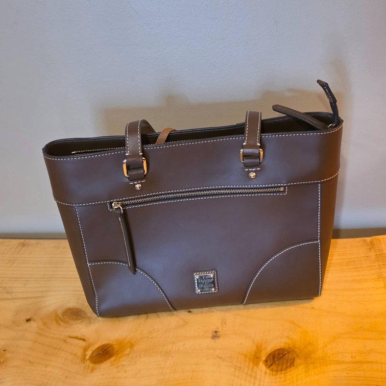 Dooney & Bourke Brown Leather Tote Bag