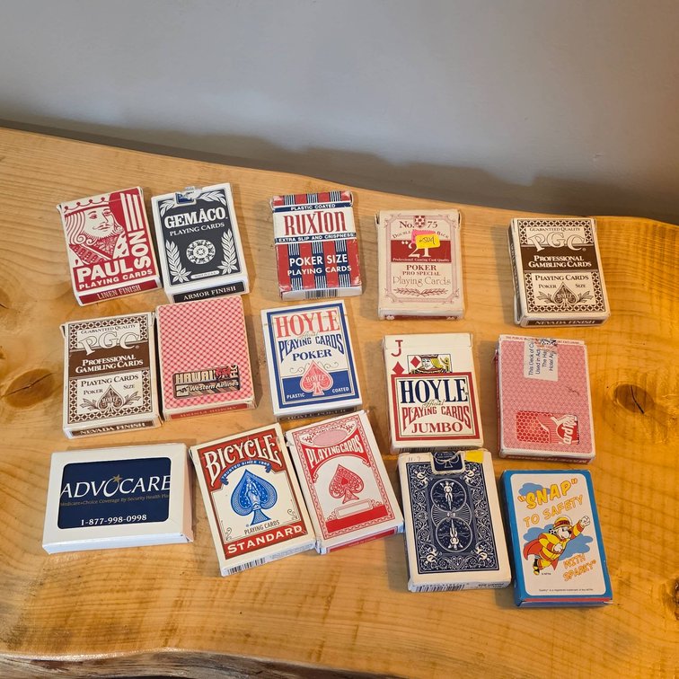 15 Decks of Playing Card from Various Brands and Themes