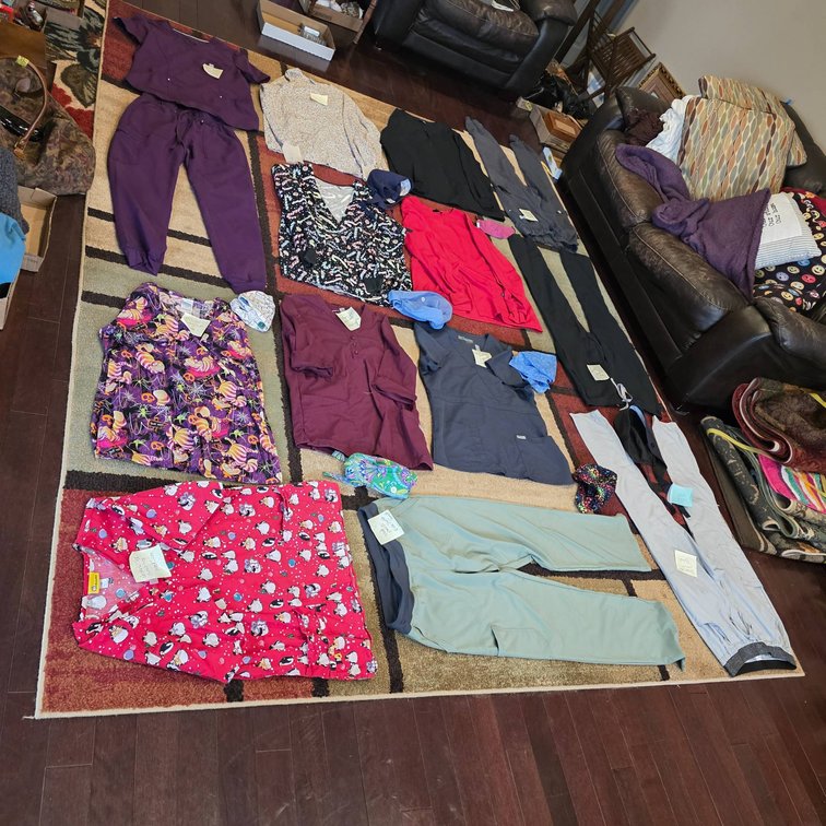 Medical Apparel Including Scrub Tops, Pants, Jackets, and Caps