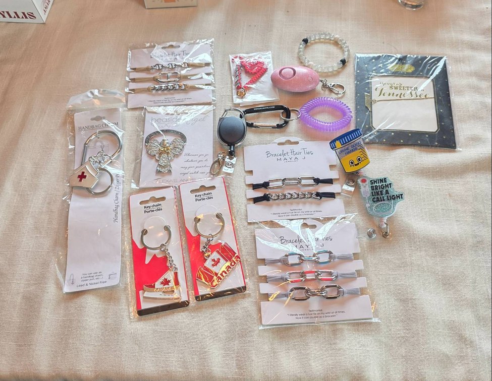 Keychains, Jewelry, and Accessories Lot
