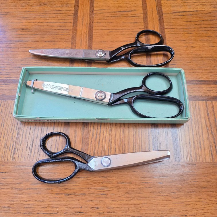 3pc Pinking Shears Lot inc. Two Wiss and One Spitz Shears