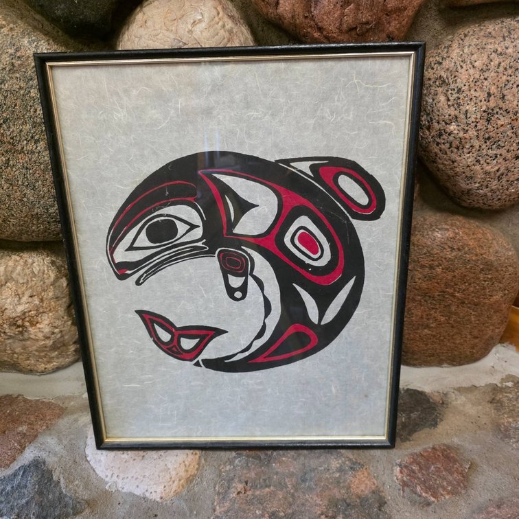 Northwest Native American Killer Whale Print