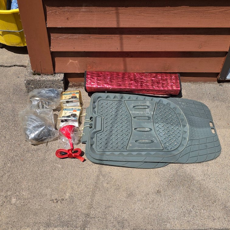 Honda CV Joint Lube Pack, Weatherproof Car Mats, and Auto Accessories Lot