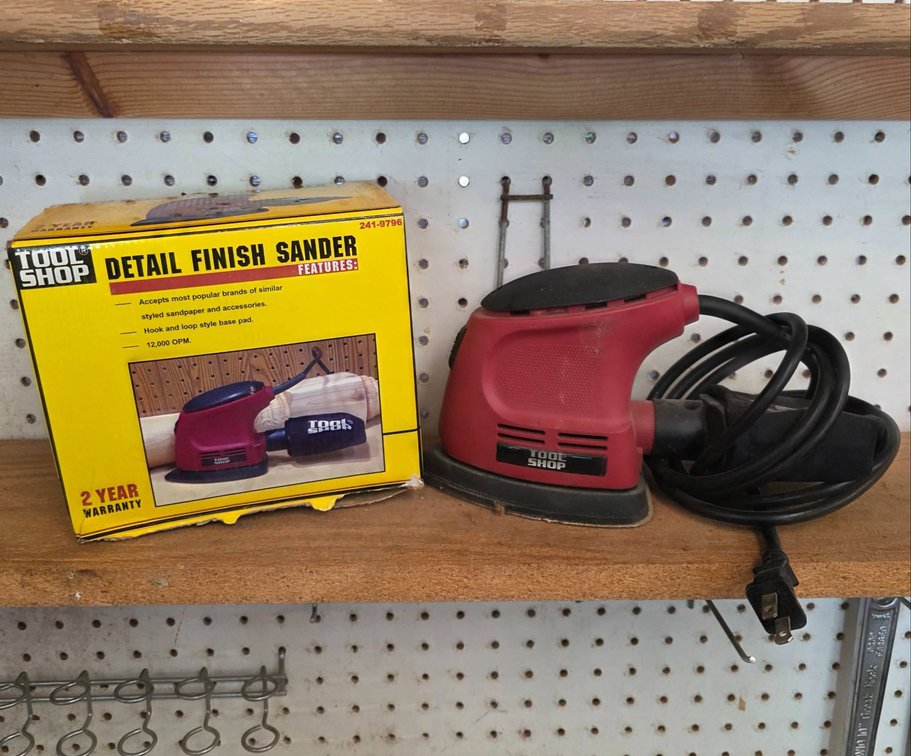 Tool Shop Detail Finish Sander, Model 241-9796