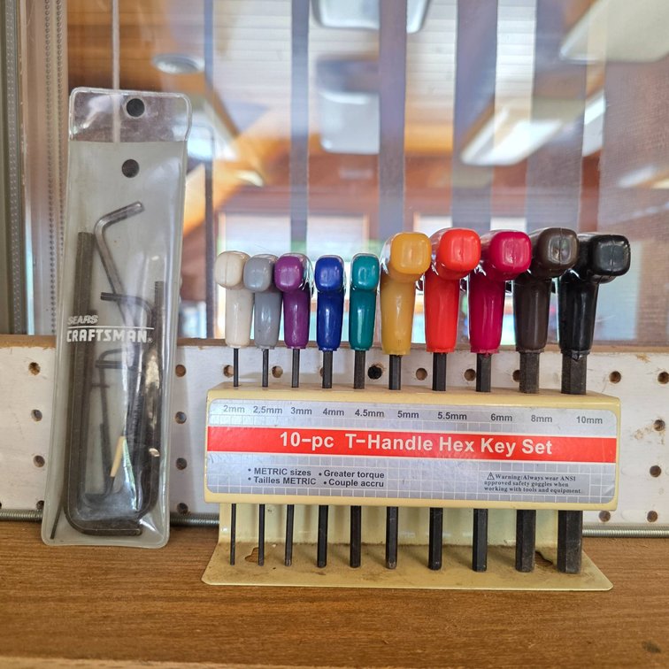 10pc T-Handle Hex Key Set with Additional Craftsman Allen Wrench Set
